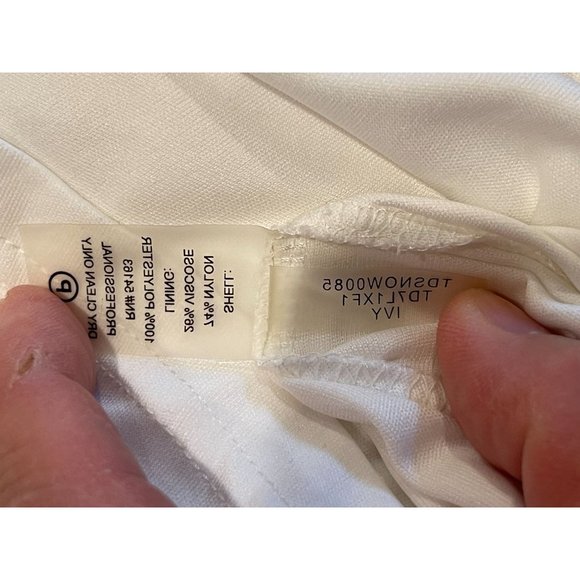 Tommy Hilfiger Womens Crochet Lace Shift Dress TD7L1XF1 Back Keyhole White SZ 6 - Picture 7 of 7